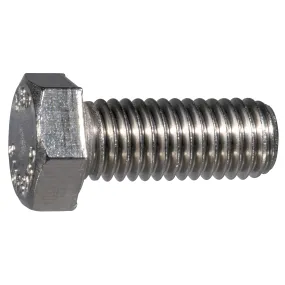 1/2"-13 x 1-1/4" 316 Stainless Steel Coarse Thread Hex Cap Screws (4 pcs.)