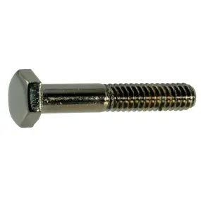 1/4"-20 x 1-1/2" Black Chrome Hex Cap Screws (6 pcs.)