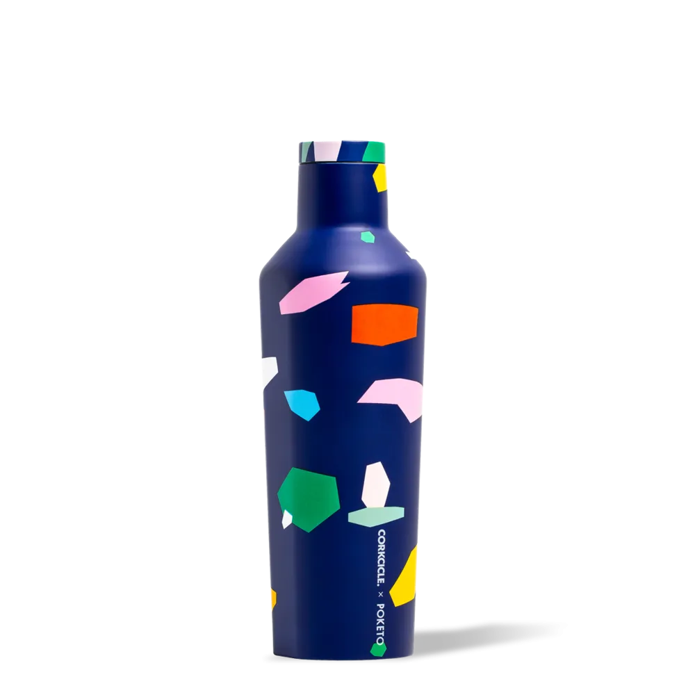 16oz Blue Confetti Canteen