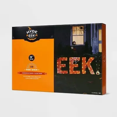 18" Mesh EEK! Orange Dewdrop Lights Halloween Decorative Word - Hyde & EEK! Boutique