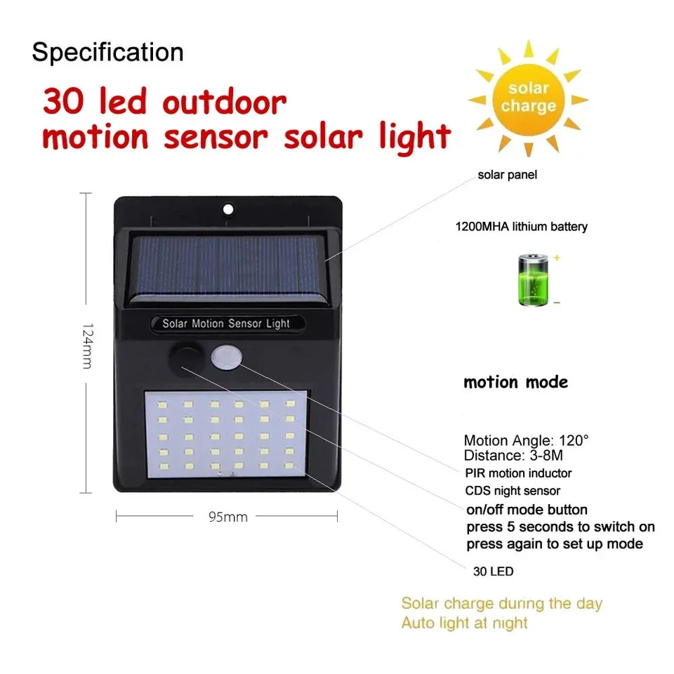 20 LED Solar Light Outdoor Solar 