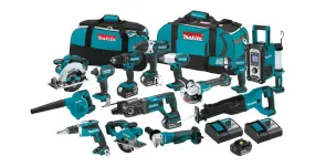 2021 Makita 18V LXT® Lithium-Ion Cordless 15-Pc. Combo Kit (3.0Ah) (XT1501)