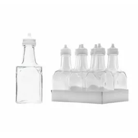 250ml Oil & Vinegar Glass Bottle Square with Lid 1pc