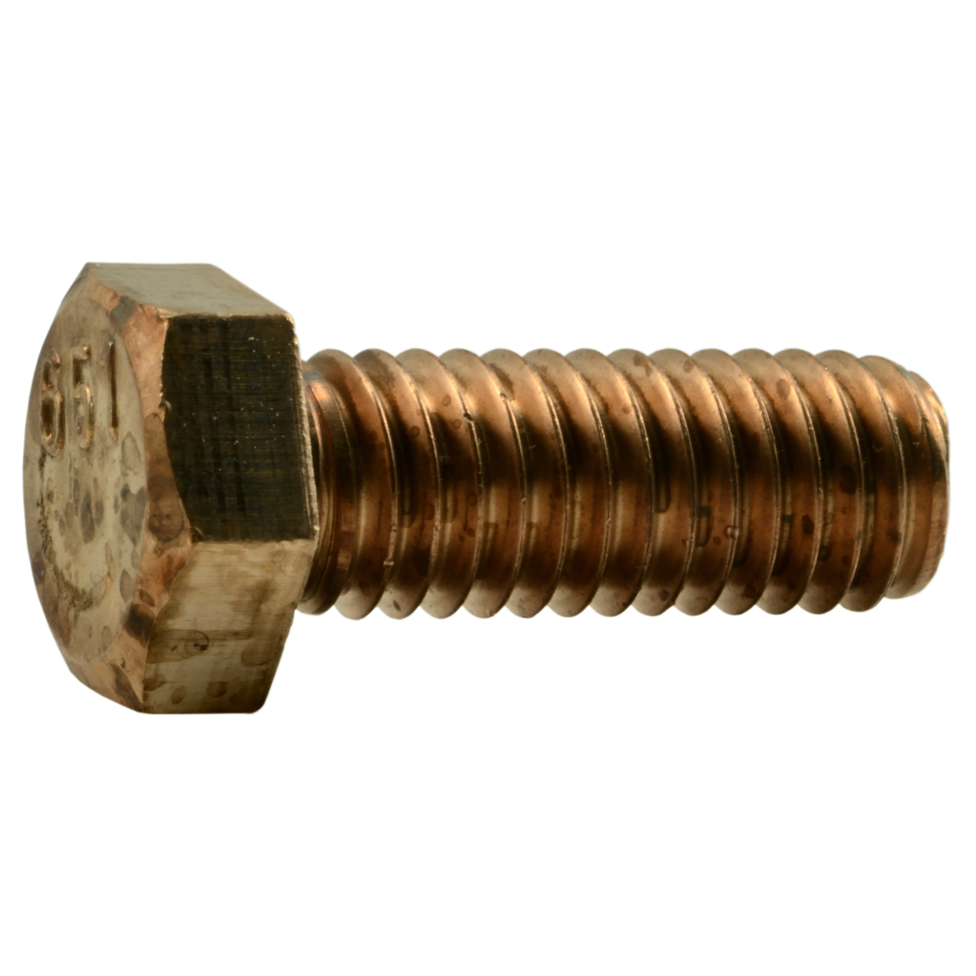 3/8"-16 x 1" Silicon Bronze Coarse Thread Hex Cap Screws (6 pcs.)