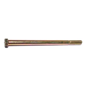 3/8"-24 x 6" Zinc Plated Grade 8 Hex Cap Screws (25 pcs)