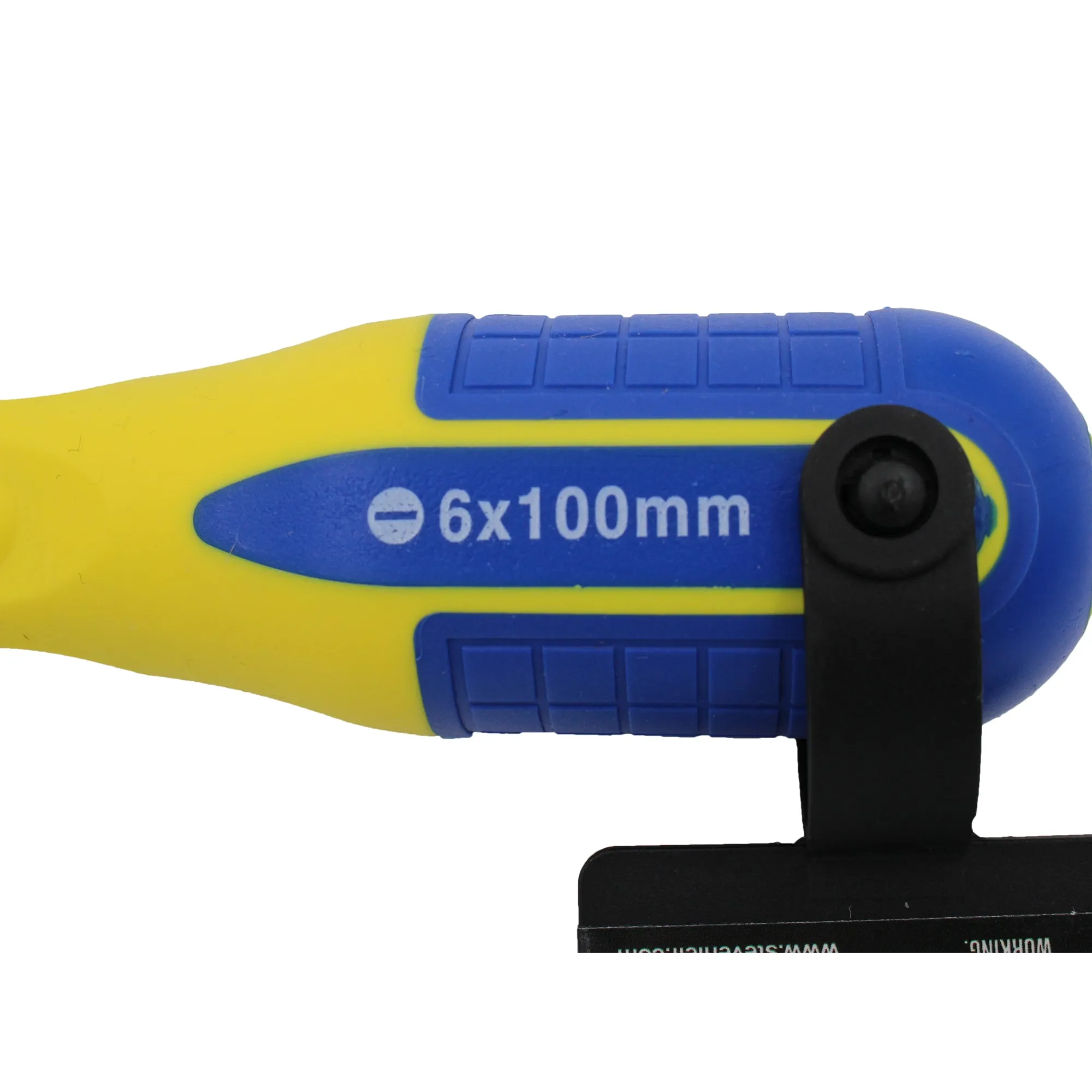 4 inch Yellow/Blue Slotted Screwdriver (6x100mm)