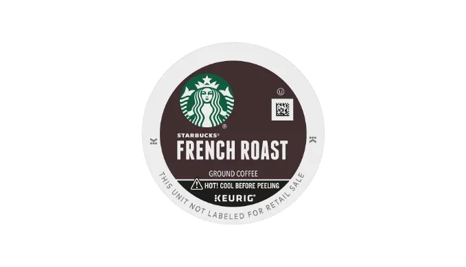 (50¢ Each!) 144-Count: Starbucks French Roast Coffee K-Cup Pods, Dark Roast, 6 Boxes of 24 (Recently Past Best By Date) - Ships quick!