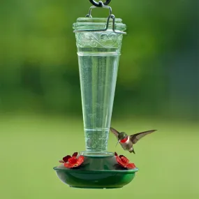 8 oz. Torchiere Glass Hummingbird Feeder