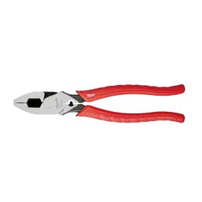 9 In. Comfort Grip High Leverage Lineman's Pliers With Crimper