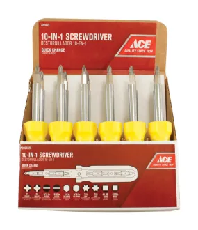 Ace 10-in-1 Screwdriver 8 in.