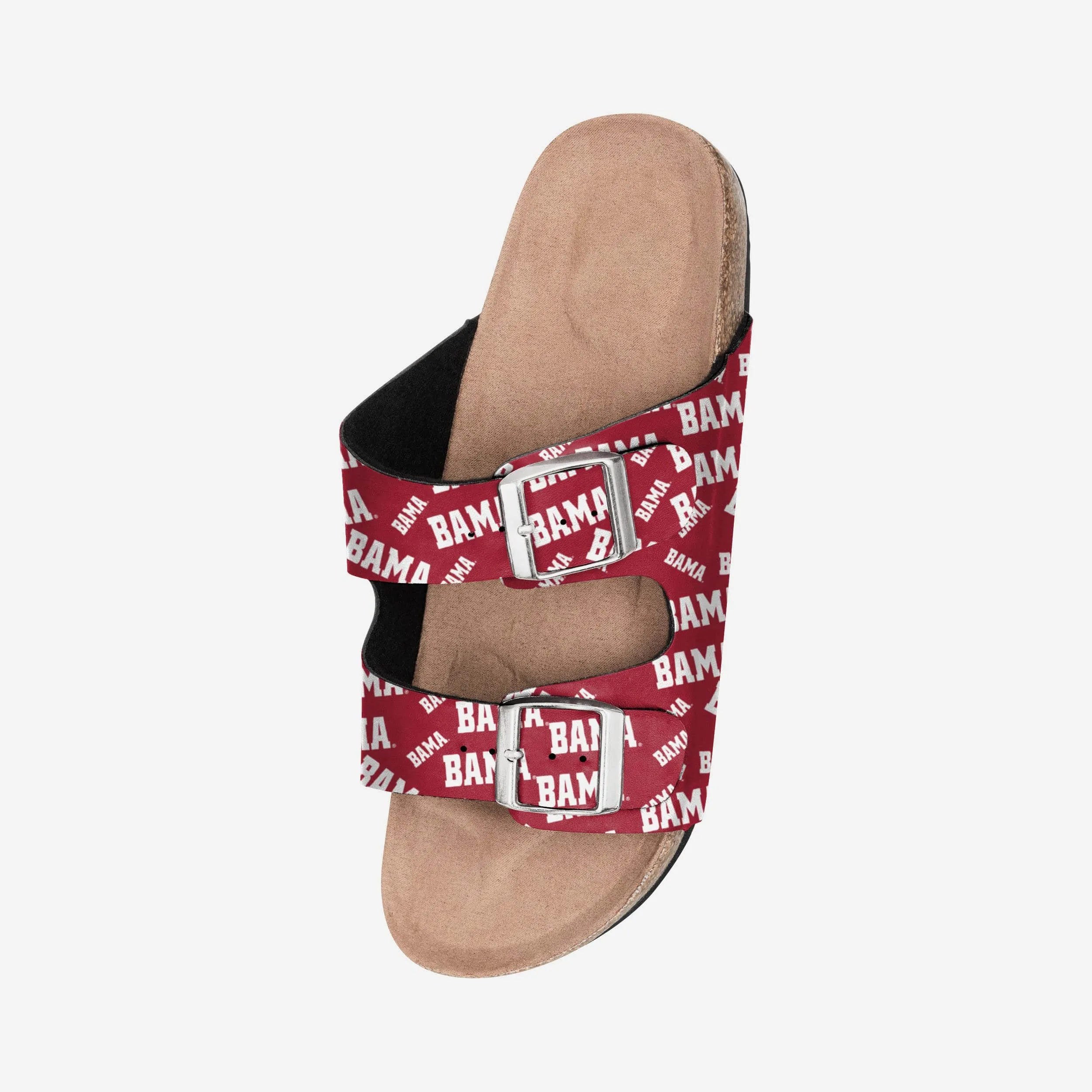 Alabama Crimson Tide Womens Mini Print Double Buckle Sandal