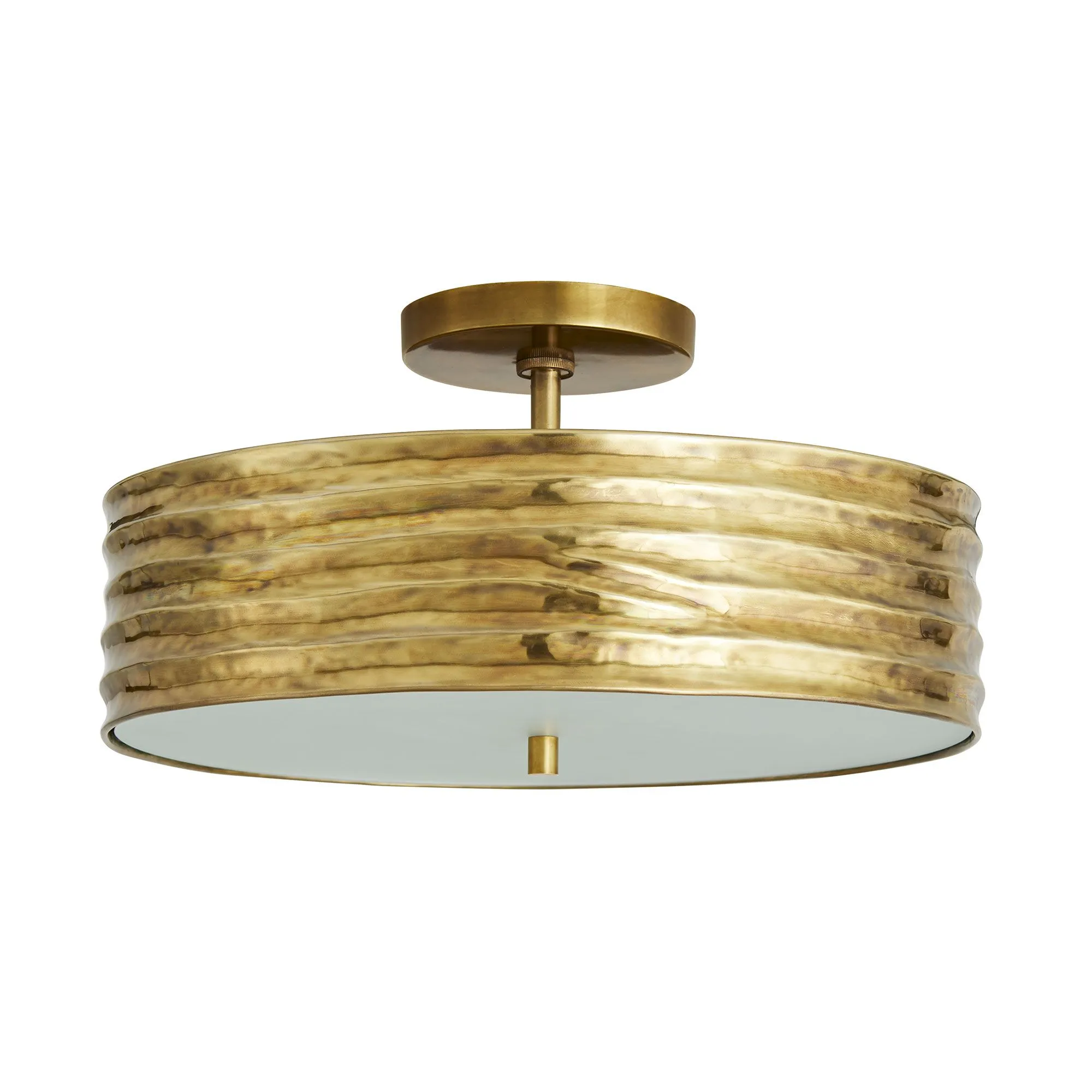 Anna Antique Brass Flush Mount Ceiling Light