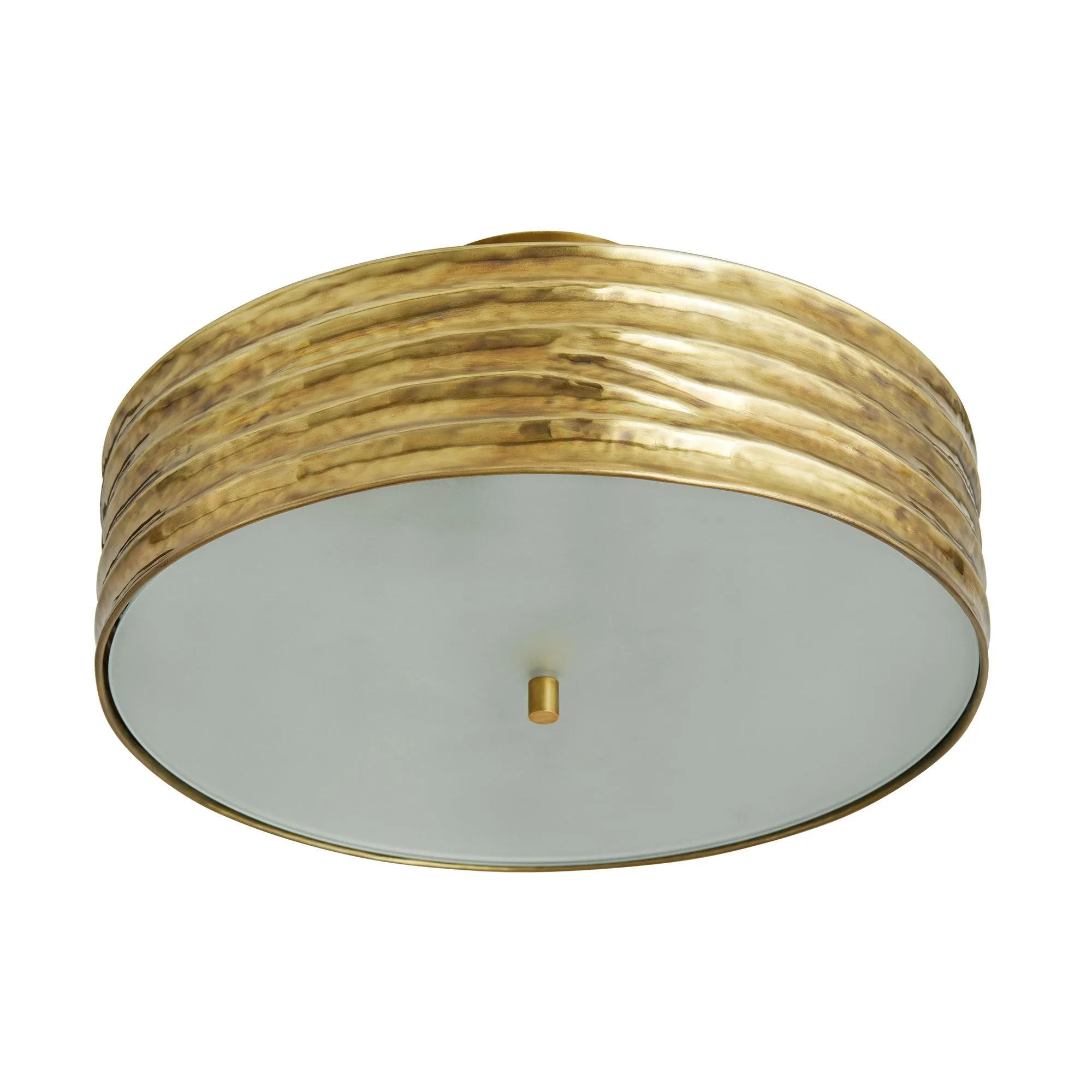 Anna Antique Brass Flush Mount Ceiling Light