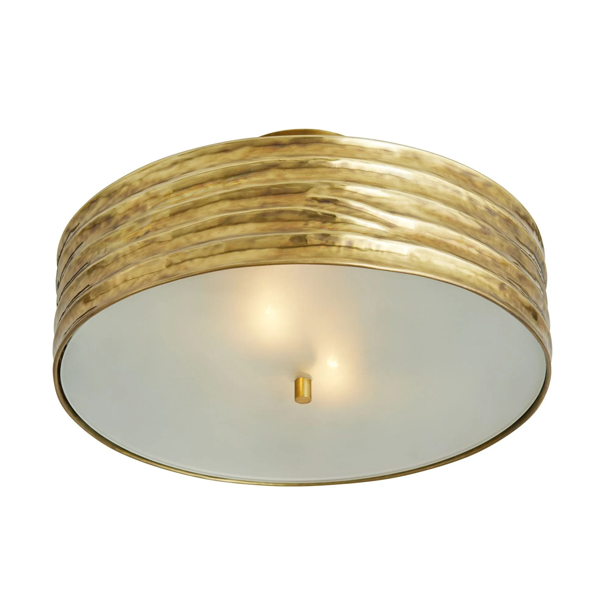 Anna Antique Brass Flush Mount Ceiling Light