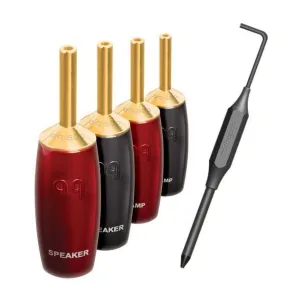 Audioquest 500 Series - Banana Connectors - Gold - Set of 6