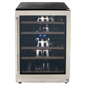 Avanti WCF43S3SD 43 Bottle DESIGNER Series Dual-Zone Wine Cooler - Stainless Steel with Black Cabinet / 43 Bottles