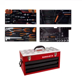 Bahco 1483KHD3RB-FF4 146pce General Purpose Toolkit in Metallic Tool Box