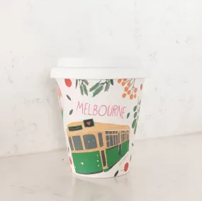 Bamboo Reusable Cup - Melbourne Icons by Suki McMaster