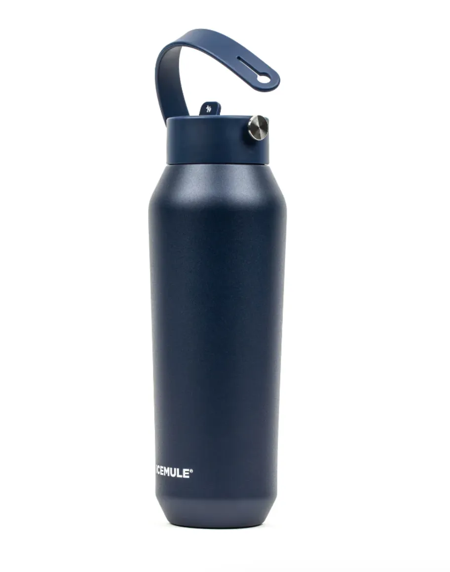 Beau Outfitters x IceMule Sports Bottle 32 oz. Marine Blue