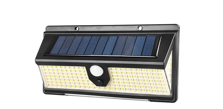 BigM 190 LED Bright Outdoor Solar Security Lights with Motion Sensor