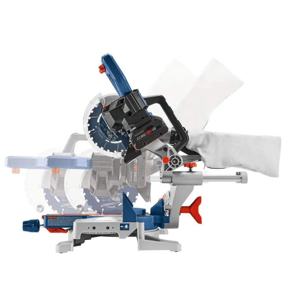 Bosch GCM18V-07SN14 PROFACTOR 18V 7-1/4 In. Single-Bevel Slide Miter Saw Kit with (1) CORE18V 8 Ah High Power Battery