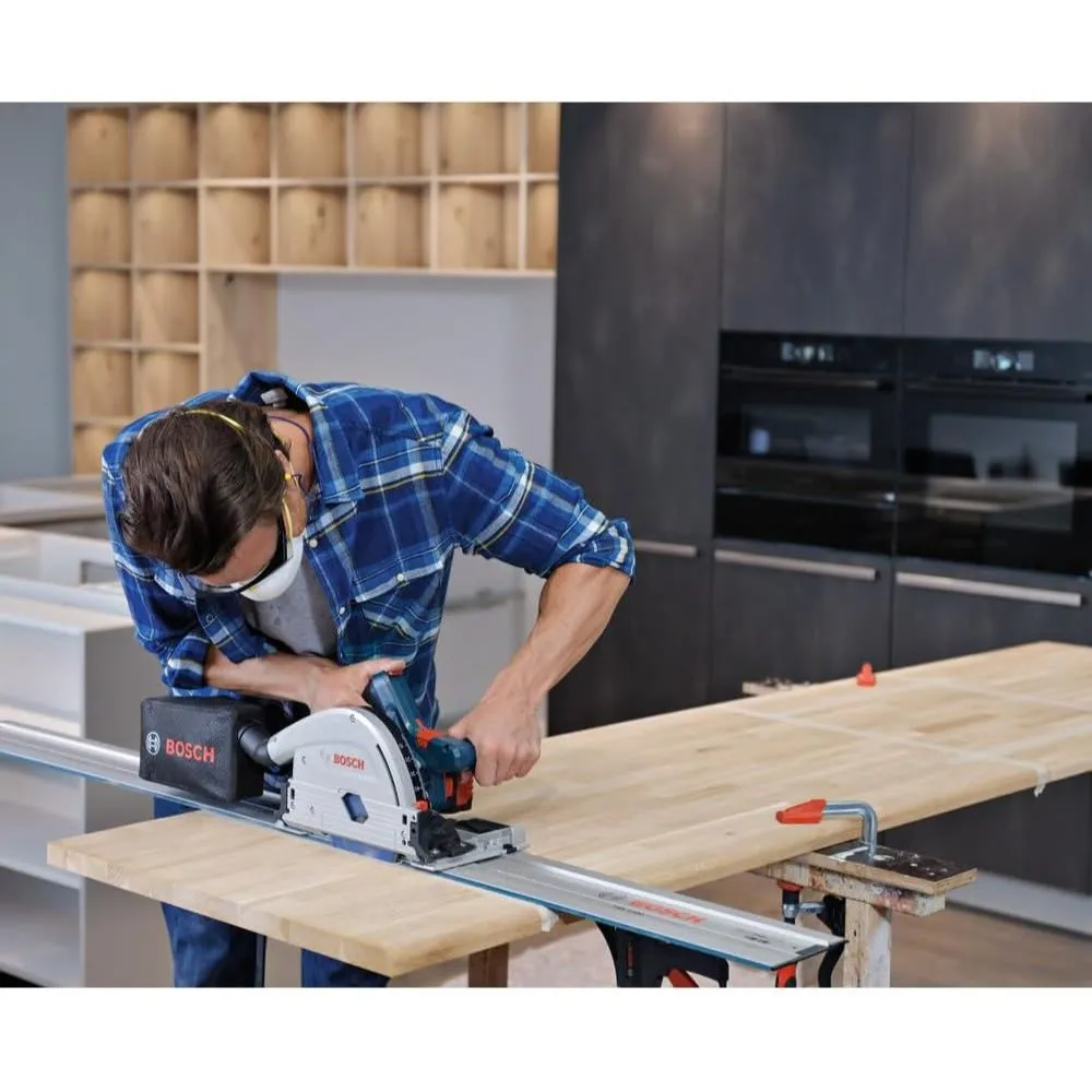 Bosch GKT18V-20GCL PROFACTOR 18V Connected-Ready 5-1/2 In. Track Saw with Plunge Action (Bare Tool)