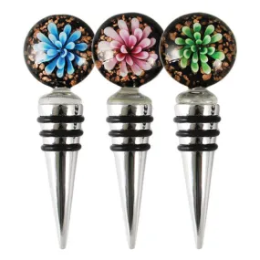 Bouquet Glass Flower Bottle Stoppers By Blush