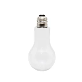 Bulb Shaped Mason Jar 220ml Plastic Color Globe Bottle