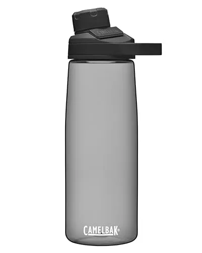 CamelBak Chute Mag BPA Free Water Bottle with Tritan Renew - Magnetic Cap Stows While Drinking, 25oz, Charcoal