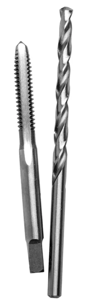 Century Drill And Tool Carbon Steel Plug Tap 14-20 And #10 Wire Gauge Drill Bit Combo Pack