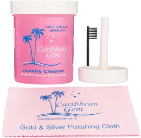 CG Jewelry Cleaner Jar - 8oz - Now with Cloth and (Free USA Shipping)