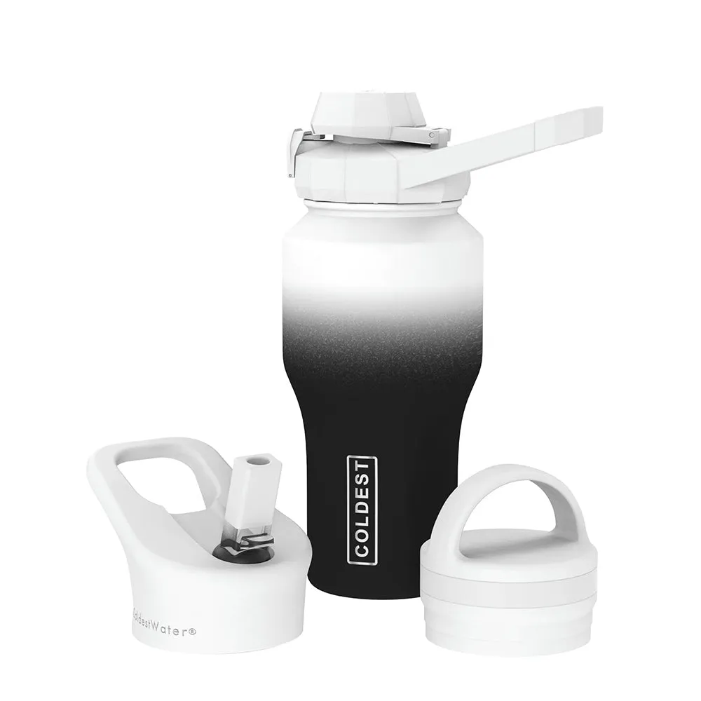 COLDEST 26 Oz (750 ml) Shaker Bottle with Wide Mouth 3 Lids