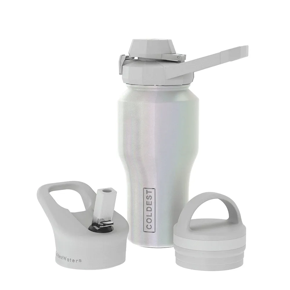 COLDEST 26 Oz (750 ml) Shaker Bottle with Wide Mouth 3 Lids