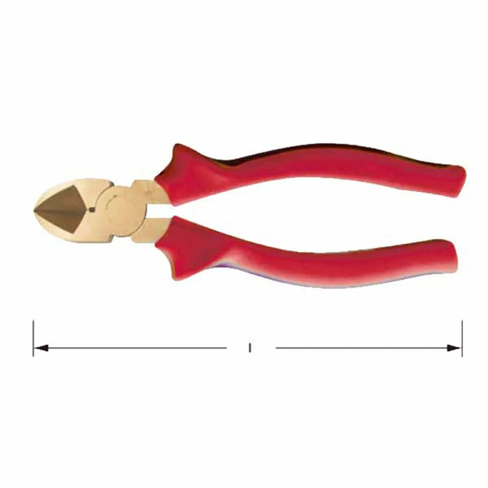 CS Unitec Ex601-6B Copper Beryllium Non-Sparking, Non-Magnetic, Corrosion Resistant Diagonal Cutting Pliers 6-3/8" (160 mm)