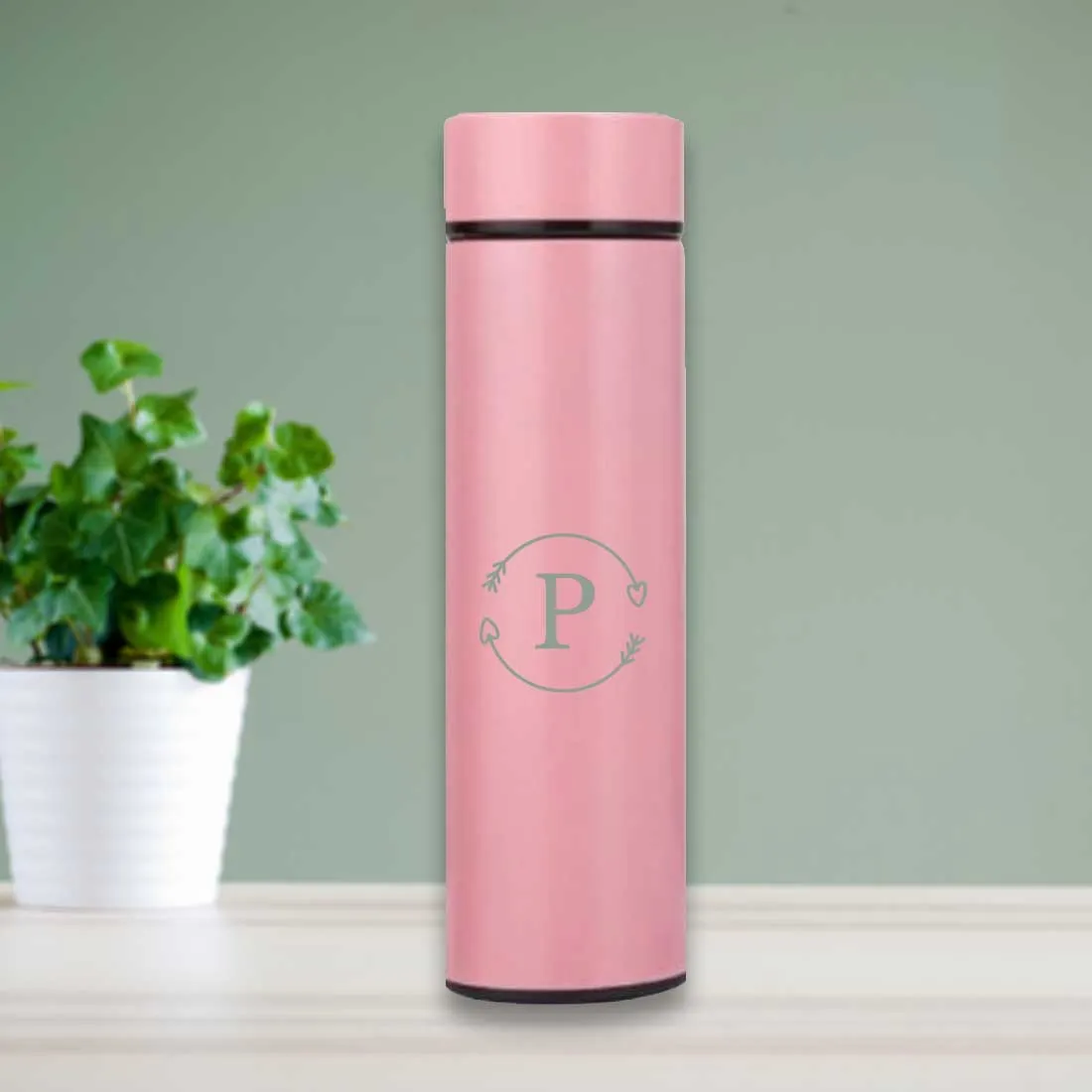 Custom Stainless Steel Hot Thermos for Tea Temperature Display Engraved - Monogram