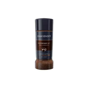 Davidoff Espresso 57 Intense Dark and Chocolate Instant Ground Coffee Jar - 100g