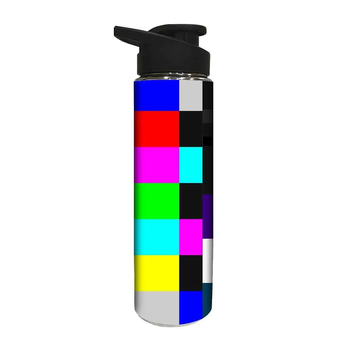 Designer Stainless Steel Water Bottle -  Colored Design