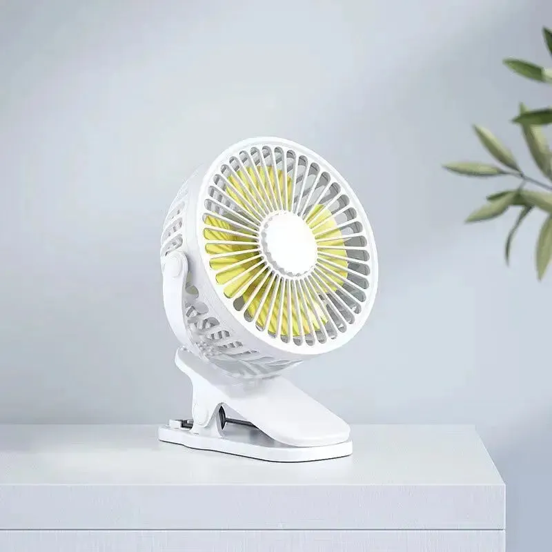 desktop rechargeable USB fan Usb Mini Fan Mini Student Class Dormitory Quiet Office Desktop Clip Charging Fan Ultra Long Range Silent Clip Fan Rechargeable