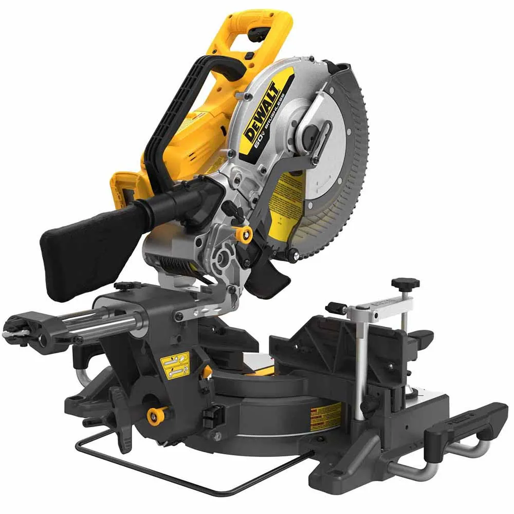 DeWalt DCS781B 60V MAX Brushless Cordless 12 in. Double Bevel Sliding Miter Saw (Tool Only)