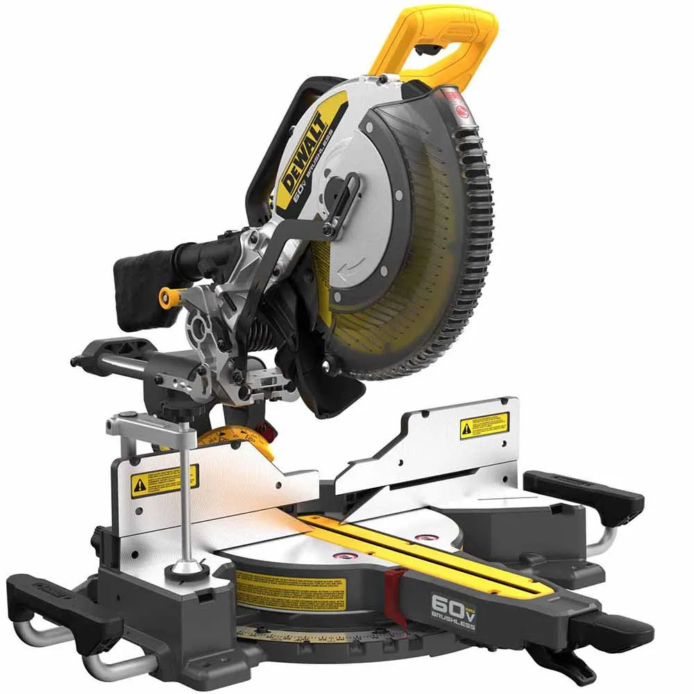 DeWalt DCS781B 60V MAX Brushless Cordless 12 in. Double Bevel Sliding Miter Saw (Tool Only)