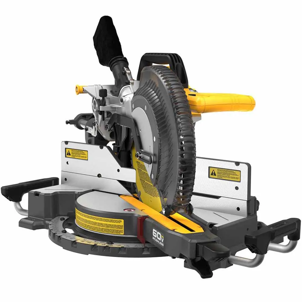 DeWalt DCS781B 60V MAX Brushless Cordless 12 in. Double Bevel Sliding Miter Saw (Tool Only)