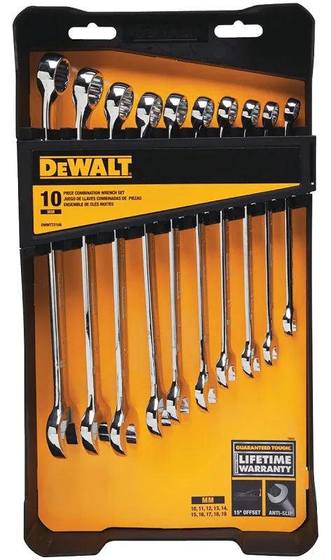 DeWALT DWMT72166 Wrench Set, 10-Piece, Specifications: Metric Measurement :SET: QUANTITY: 1