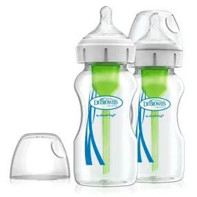 Dr. Brown's - Options  Anti-Colic Wide-Neck Glass Bottles - 2pk/9oz