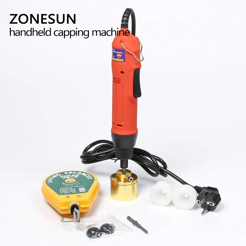 Electric Screwing Capping Tool Equipment Handheld Cap Bottle Capper (10-30mm)