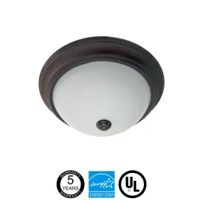 Energetic Lighting Flush Mount Round LED Ceiling Light with Bronze Finish - 18W - 120V - 1000 lumens - 3000K - Dimmable