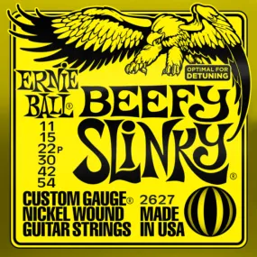 Ernie Ball 2627 Beefy Slinky Nickel Wound Electric Guitar Strings 11-54 Gauge