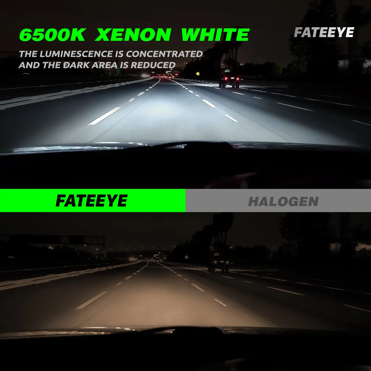 FATEEYE F10 SERIRE H7 MODEL 60W 12000LM HIGH QUALITY LED HEADLIGHTS BULBS