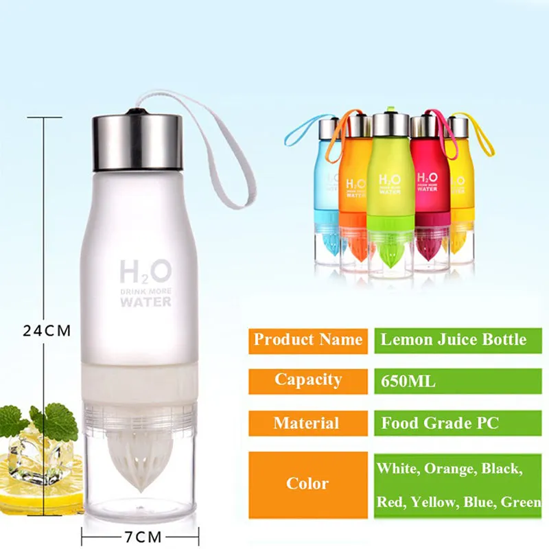 Fruit Juice Infuser Water Bottle 650ml