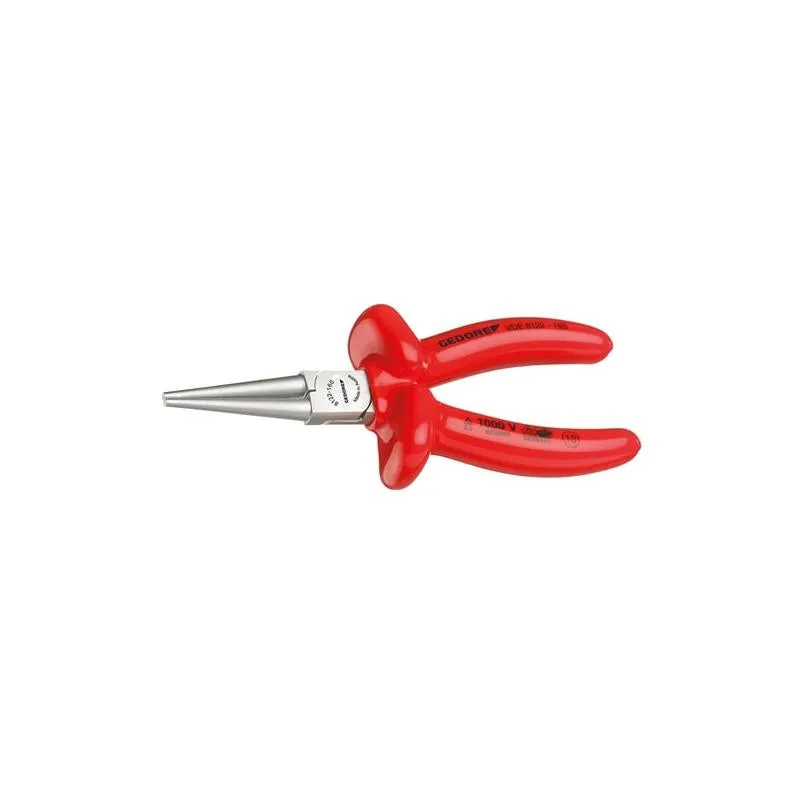 Gedore 6717110 VDE Round nose pliers with VDE dipped insulation