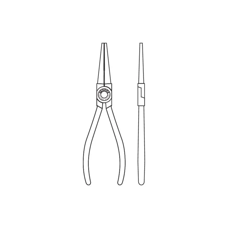 Gedore 6717110 VDE Round nose pliers with VDE dipped insulation